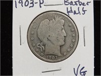 1903 P BARBER HALF DOLLAR 90%