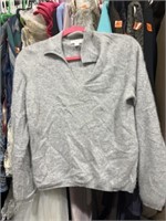 Grey fluffy sweater. Size medium