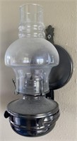 Vintage Tin Based Wall Hanging Lantern w/ Glass