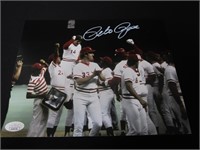 Pete Rose Signed 8x10 Photo JSA COA