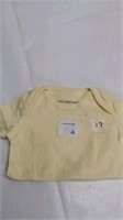 Burts bees yellow short sleeve onesie 3-6 months