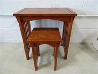 22" Wide Powell Wooden Childrens Desk & Stool