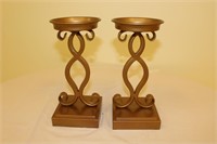 2 gold candle holders, “Deck the Halls,” Kohl’s