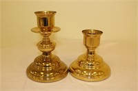 2 Copper Craft candle holders