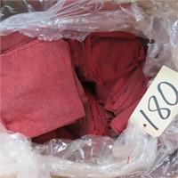 Box of UNUSED Red Shop Rags
