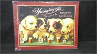 YUENGLING & SON BEER & DOG 12" x 16" TIN SIGN