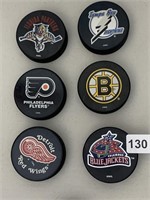 6 HOCKEY PUCKS BLUE JAYS