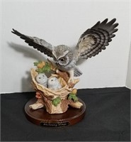 Homco Sheltering Wings Owl Figurine with