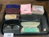 Vintage Eyeglasses, Cases.