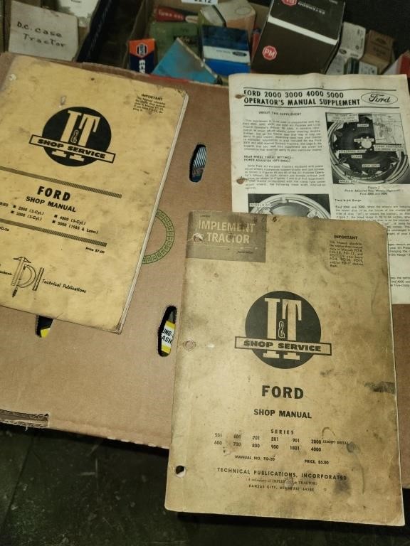 3 Vintage Ford IT Shop Manuals, 1970s