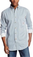 NEW $101 Mens Flame Resistant Button Down Shirt