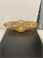 Vintage gold banana bowl