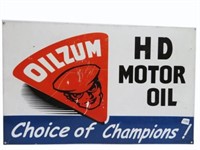 OILZUM HD MOTOR OIL SST SIGN