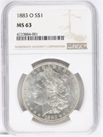 1883-O US MORGAN SILVER $1 DOLLAR COIN