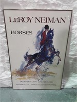 Framed Leroy Neiman Horses Poster