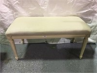 Wood & Upholstered Bench