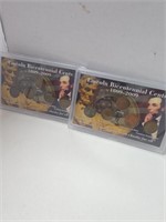 2 Lincoln Bicentennial cents sets