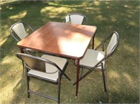 Card Table w/ 4 Folding Chairs