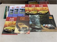 Qty Ford Dealership Car Brochures inc Escorts