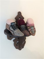 Small Tiny Shoes Lot with Shelf