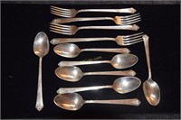 Sterling (7 Tea Spoons/ 4 Long Grille Forks),