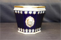 Antique VA Portugal porcelain bucket