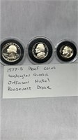 Of) 1977-s proof coins  Washington Quarter,