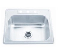 Proflo 25”x22” Stainless Steel sink