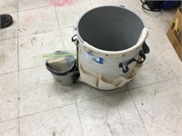 Bucket and paint can