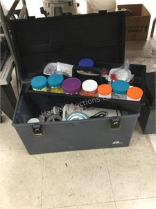 Toolbox with electrical items