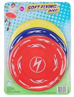 Soft Flying Disc 3ct Flying Saucer Outdoor Toy