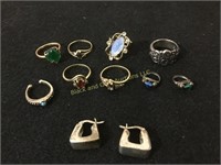 A Ring of Every Size & Sterling Earrings