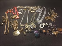 Over 60 Pcs. Assorted & Broken Jewelry