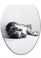 $75 Cat Round Toilet Seat