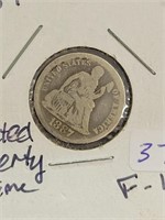 1887 SEATED LIBERTY DIME