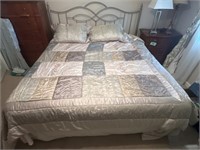 King Size Bed with Bedding, Head Board,