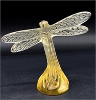 Lalique Crystal Dragon Fly with Box 3.25” Tall