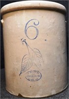 Red Wing 6-Gallon Birch Leaf Stoneware Crock