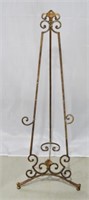 Wrought Iron Easel - 48"h x 20"l x 13"w