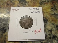 1864 Indian Cent, Copper Nickel