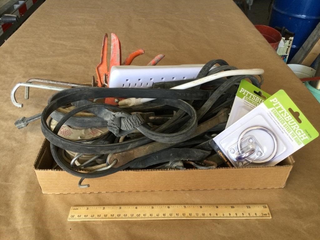 Tarp strap lot w/ misc. hardware