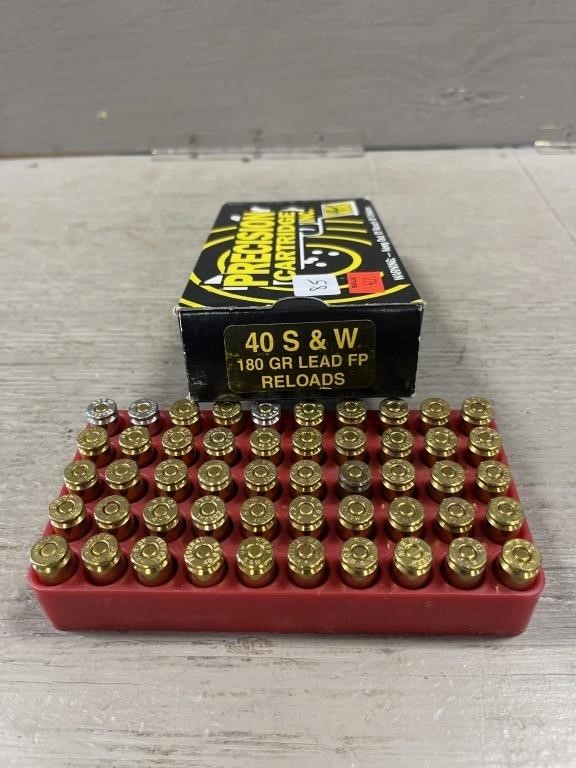 (50) Precision Cartridge 40 S&W Reloads