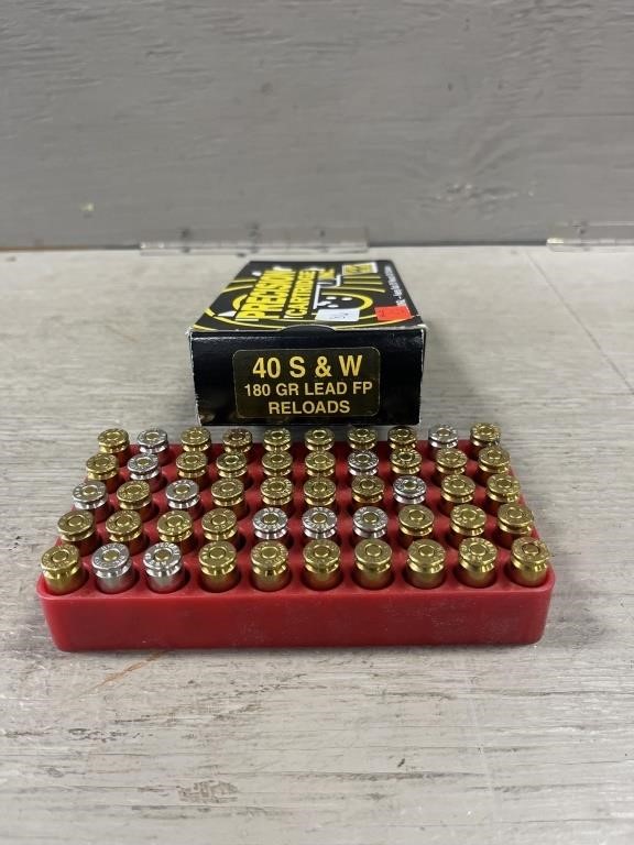 (50) Precision Cartridge 40 S&W Reloads
