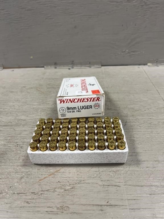 (50) Rounds Winchester 9MM