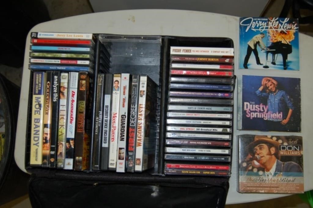 Case of CD's/DVD's