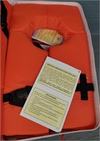 Case w/(4) Life Jackets - Coast Guard Approved