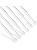 ( New ) 6Pcs Tension Rod, Goowin Tension Curtain