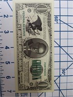 Federal reserve chairman novelty banknote
