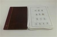 Stamp Book with Stamps & Loose Sheets W/ Some