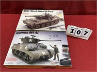 (2) Testors 1/35 Scale Tank Models